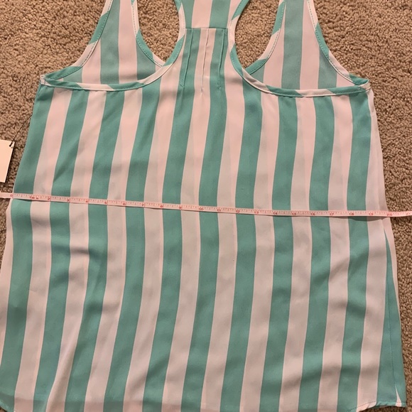 Mint colored razor back tank top - Picture 9 of 9